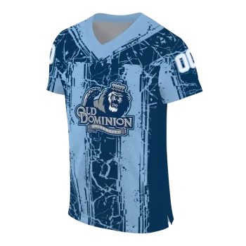personalized old dominion monarchs rugged stripes blue jersey fashion forward