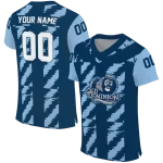 personalized old dominion monarchs stripe block blue jersey best selling