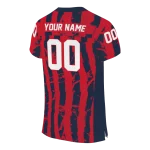 personalized ole miss rebels stripe splatter red jersey best selling