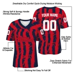 personalized ole miss rebels stripe splatter red jersey best selling