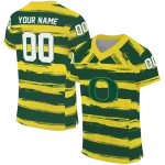 personalized oregon ducks art stripe green jersey best selling