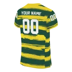 personalized oregon ducks art stripe green jersey best selling