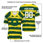 personalized oregon ducks art stripe green jersey best selling
