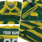 personalized oregon ducks art stripe green jersey best selling