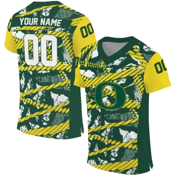personalized oregon ducks camo shatter green jersey best selling