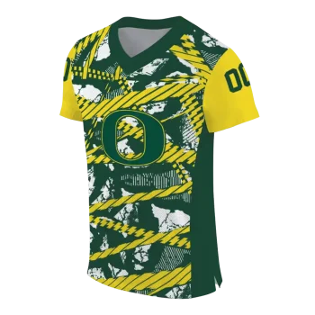 personalized oregon ducks camo shatter green jersey fashion forward
