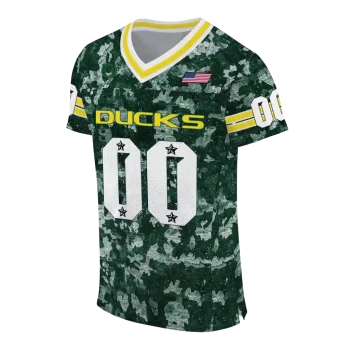 personalized oregon ducks camouflage abstract green jersey fashion forward