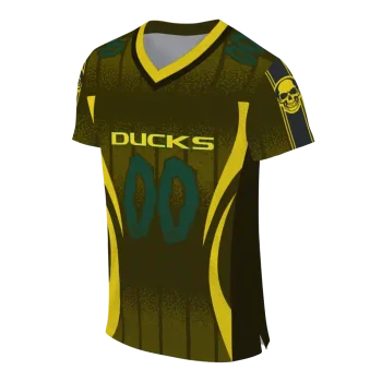 personalized oregon ducks dynamic dots yellow jersey fashion forward