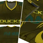 personalized oregon ducks dynamic dots yellow jersey best selling