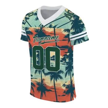 personalized oregon ducks horizon palm sunset jersey fashion forward
