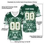 personalized oregon ducks mirrored pattern green jersey best selling