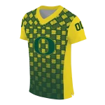 personalized oregon ducks stacked rectangle green jersey best selling