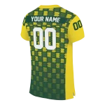 personalized oregon ducks stacked rectangle green jersey best selling