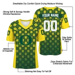 personalized oregon ducks stacked rectangle green jersey best selling