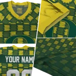 personalized oregon ducks stacked rectangle green jersey best selling