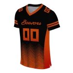 personalized oregon state beavers halftone sweep black jersey best selling