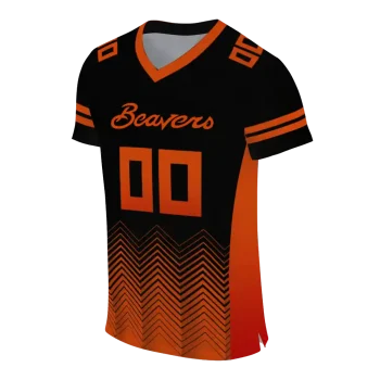 personalized oregon state beavers halftone sweep black jersey fashion forward