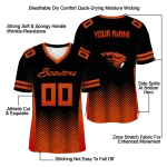 personalized oregon state beavers halftone sweep black jersey best selling