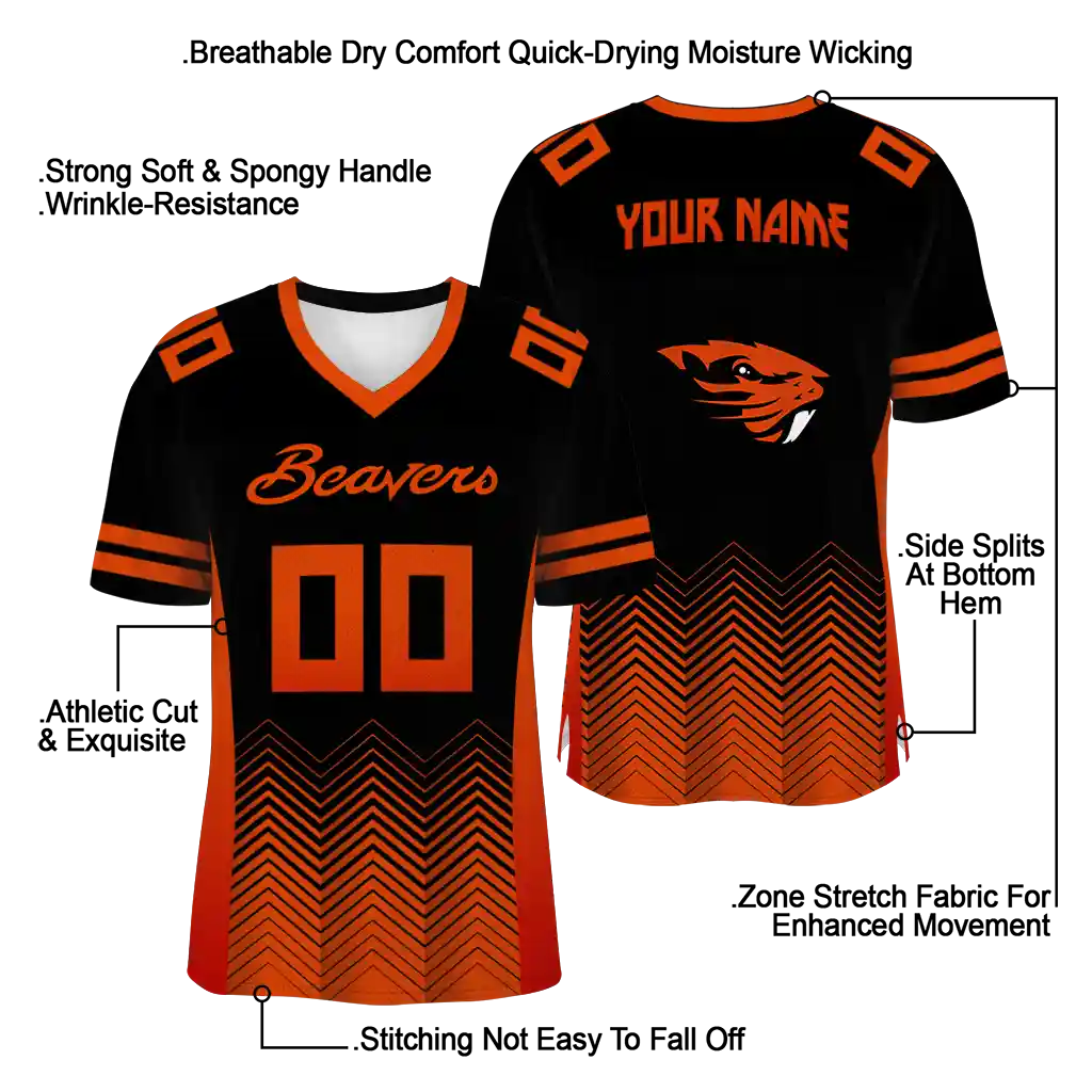 personalized oregon state beavers halftone sweep black jersey latest model personalized oregon state beavers halftone sweep black jersey latest model
