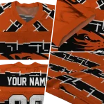 personalized oregon state beavers layered grids orange jersey best selling