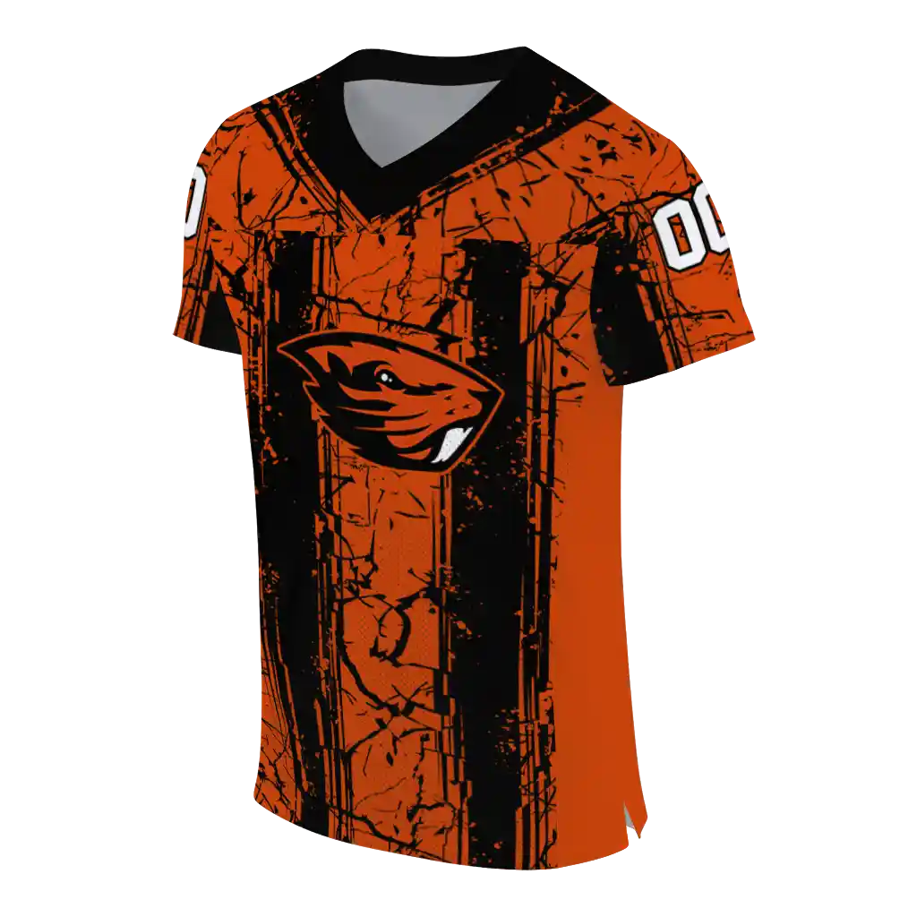 personalized oregon state beavers rugged stripes orange jersey fashion forward personalized oregon state beavers rugged stripes orange jersey fashion forward