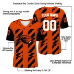 personalized oregon state beavers stripe block orange jersey best selling