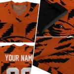 personalized oregon state beavers stripe block orange jersey best selling