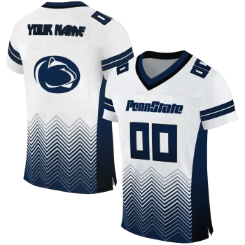 personalized penn state nittany lions halftone sweep white black jersey best selling