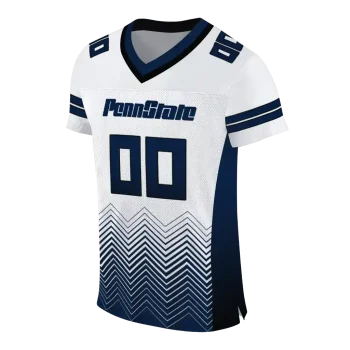 personalized penn state nittany lions halftone sweep white black jersey fashion forward