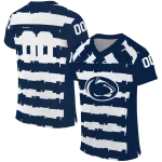 personalized penn state nittany lions layered grids blue jersey best selling