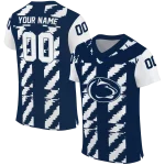 personalized penn state nittany lions stripe block blue jersey best selling