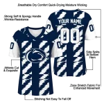 personalized penn state nittany lions stripe block blue jersey best selling
