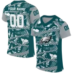 personalized philadelphia eagles camo shatter green jersey best selling