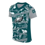 personalized philadelphia eagles camo shatter green jersey best selling