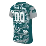 personalized philadelphia eagles camo shatter green jersey best selling