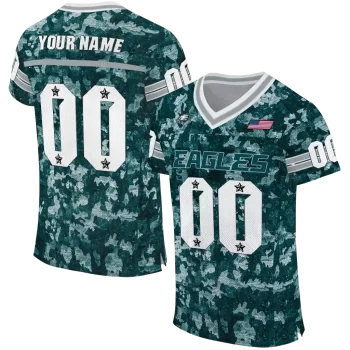 personalized philadelphia eagles camouflage abstract green jersey best selling