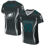 personalized philadelphia eagles dynamic dots silver jersey best selling