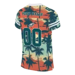personalized philadelphia eagles horizon palm sunset jersey best selling