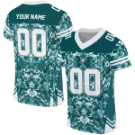 personalized philadelphia eagles mirrored pattern green jersey best selling