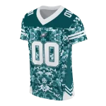 personalized philadelphia eagles mirrored pattern green jersey best selling