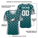personalized philadelphia eagles stacked rectangle green jersey best selling