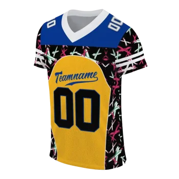 personalized pittsburgh panthers brushstroke xs gold black jersey fashion forward