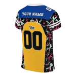 personalized pittsburgh panthers brushstroke xs gold black jersey best selling