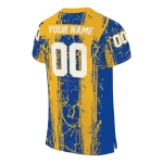 personalized pittsburgh panthers rugged stripes royal blue jersey best selling