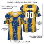 personalized pittsburgh panthers rugged stripes royal blue jersey best selling