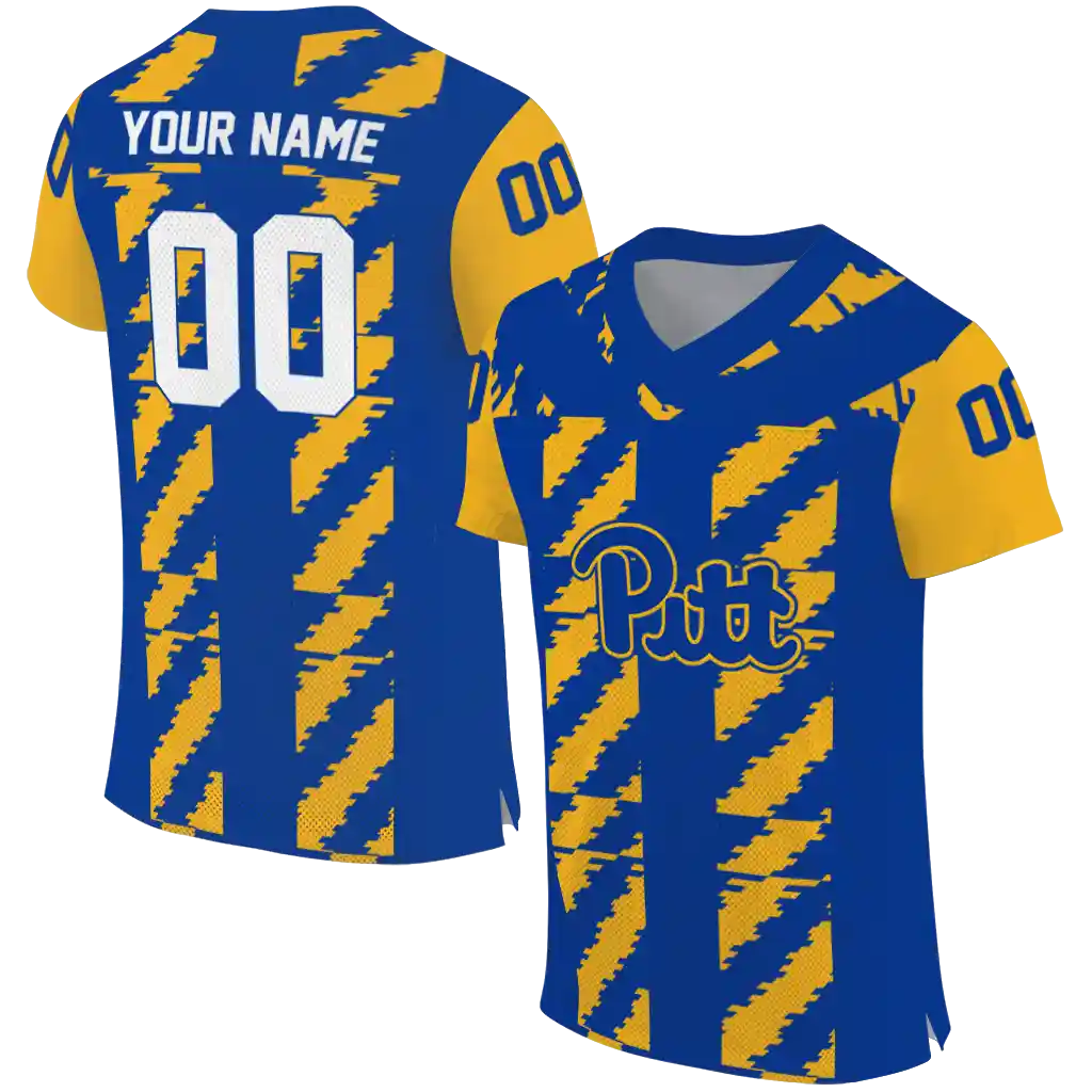 personalized pittsburgh panthers stripe block royal blue jersey best selling personalized pittsburgh panthers stripe block royal blue jersey best selling