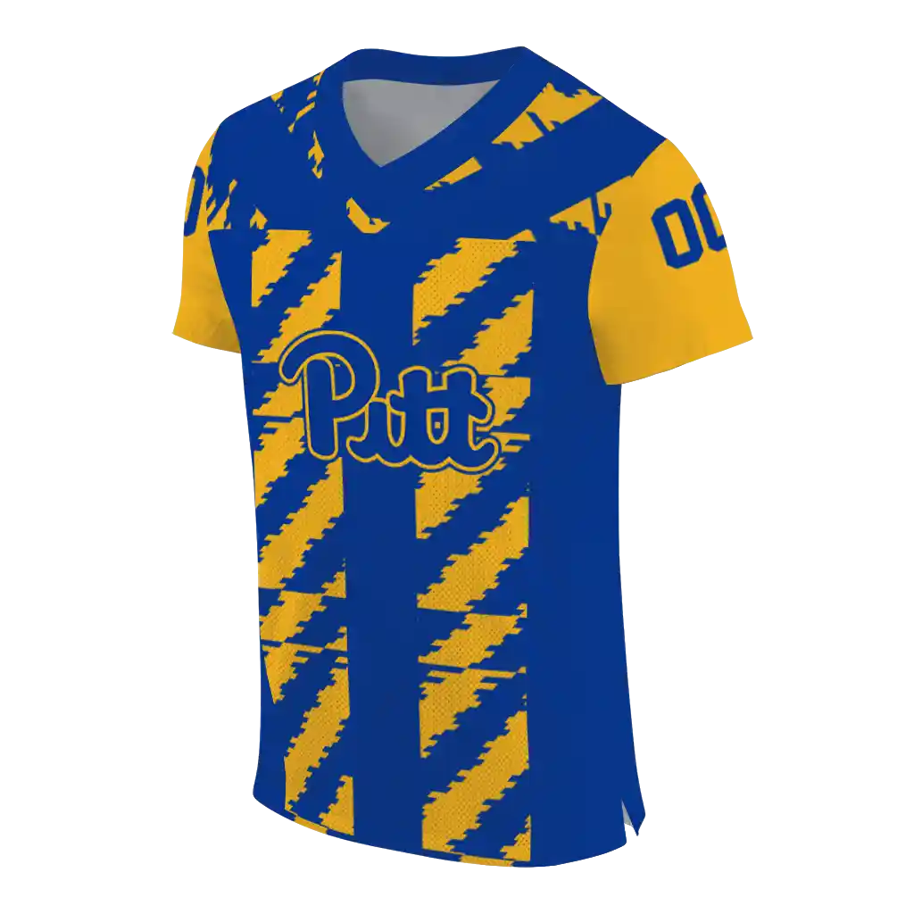 personalized pittsburgh panthers stripe block royal blue jersey fashion forward personalized pittsburgh panthers stripe block royal blue jersey fashion forward