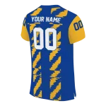 personalized pittsburgh panthers stripe block royal blue jersey best selling