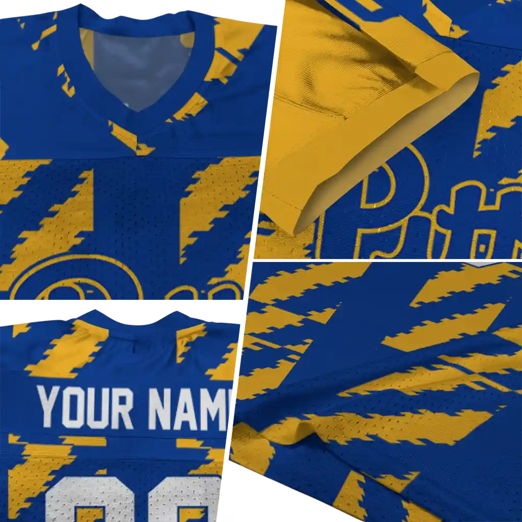 personalized pittsburgh panthers stripe block royal blue jersey new arrival personalized pittsburgh panthers stripe block royal blue jersey new arrival