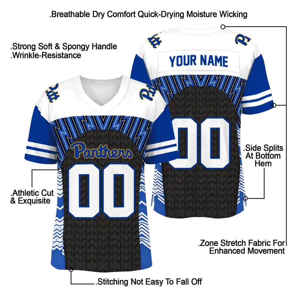 personalized pittsburgh panthers tire arrows royal blue black white jersey latest model personalized pittsburgh panthers tire arrows royal blue black white jersey latest model